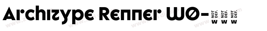 Architype Renner W0字体转换 Architype Renner W0字体转换